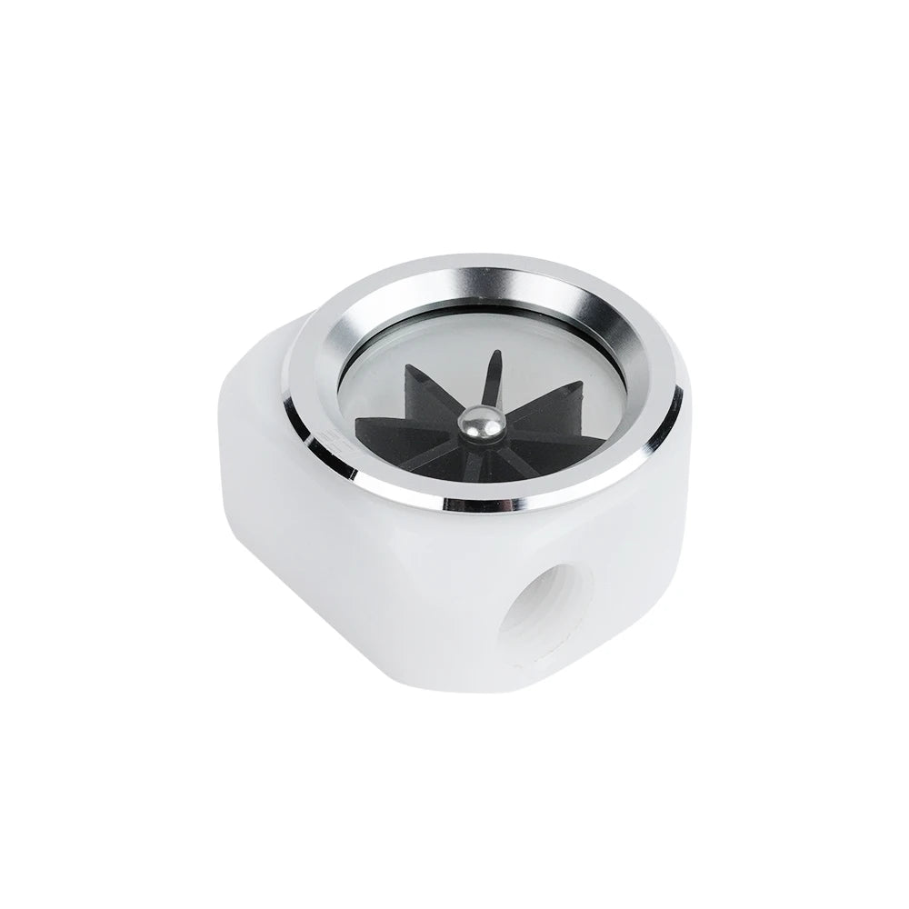 IceManCooler G1/4“  Water Cooling  Velocity Of Flow ,Computer Water Cooler Build Accessory, Black ,White ICE-R3