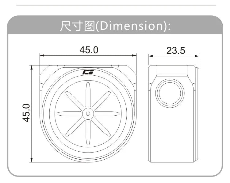 IceManCooler G1/4“  Water Cooling  Velocity Of Flow ,Computer Water Cooler Build Accessory, Black ,White ICE-R3