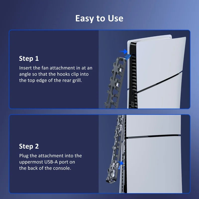 Cooler For Play Station Playstation PS 5 PS5 Slim Cooling Fan Game Console Ventilator Refrigerator USB Table Ventilation Exhaust