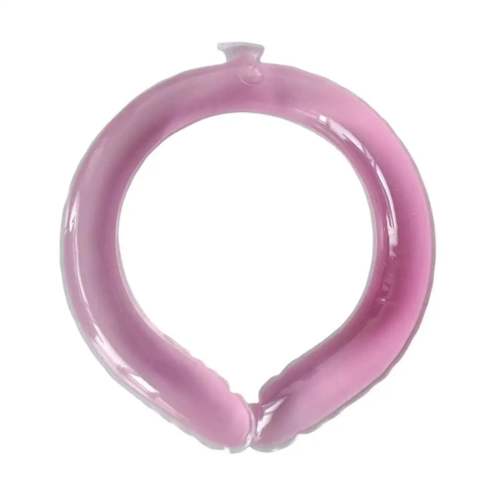 Cooling Neck Ring Ice Collar Summer Cooling Band Women Outdoor Heat Relief Neck Cooler Portable Reusable Cold Therapy Accessory