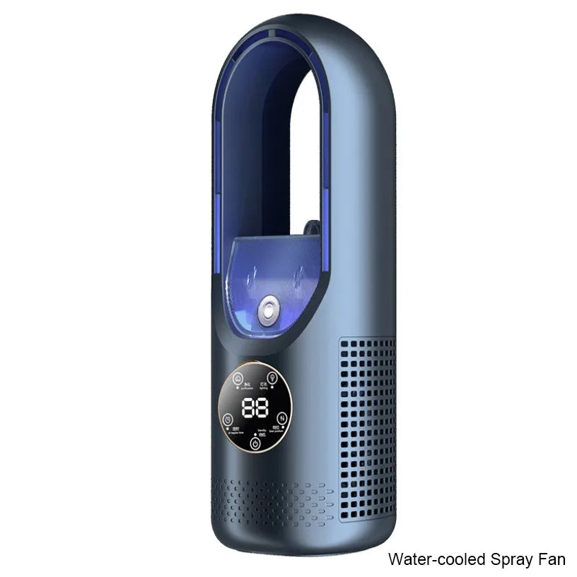 Hot Sale Portable Air Cooler Fan 3-in-1 Cooling Humidifier with RGB Night Light 100ml Water Tank Quiet Desktop Cooling Fan