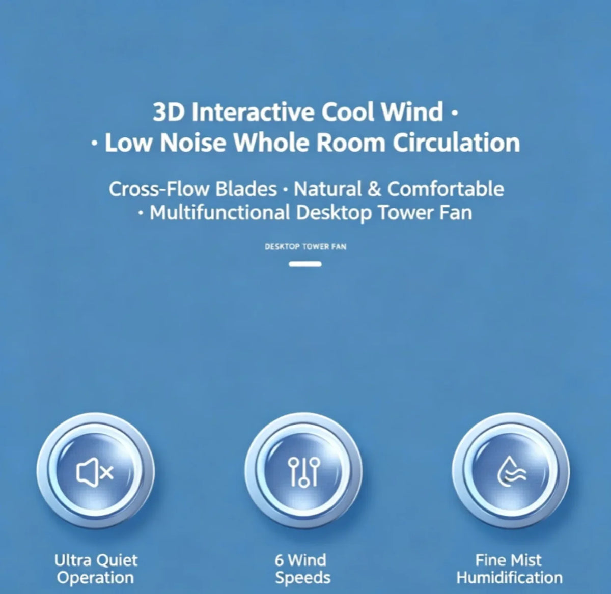 Hot Sale Portable Air Cooler Fan 3-in-1 Cooling Humidifier with RGB Night Light 100ml Water Tank Quiet Desktop Cooling Fan