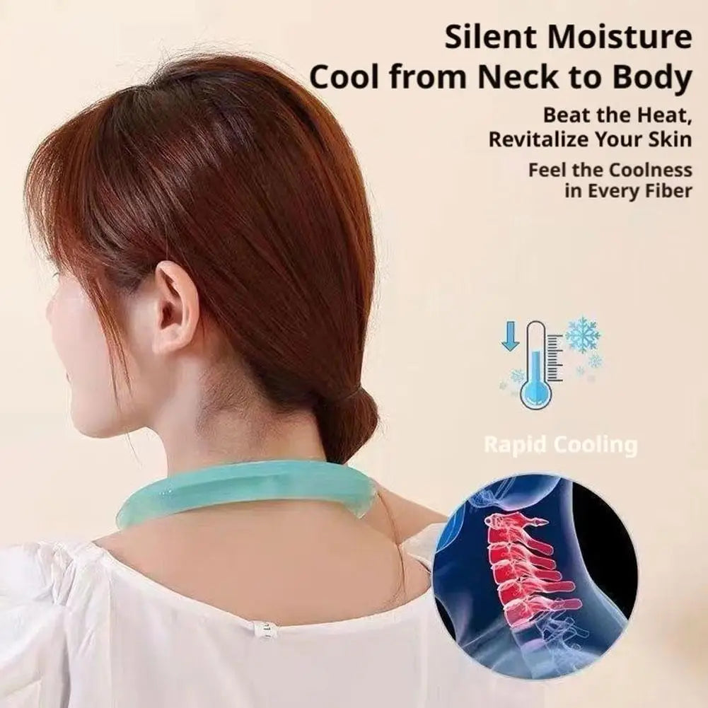 Cooling Neck Ring Ice Collar Summer Cooling Band Women Outdoor Heat Relief Neck Cooler Portable Reusable Cold Therapy Accessory