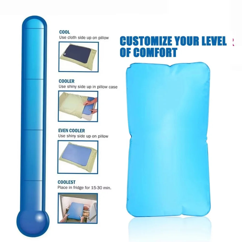 Cooling Pillow Gel Cooling Mat and Cooling Pillow Sleeping Pad Easy-to-Use Summer Cool Pillows Cold Pillow for Kids Students
