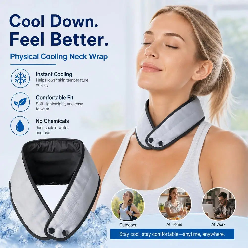 Cooling Neck Wrap Evaporative Cooling Scarf For Summer Heat Relief Lightweight Absorbent Cooling Beads For Running Gardening