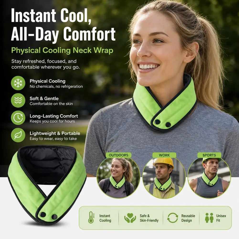 Cooling Neck Wrap Evaporative Cooling Scarf For Summer Heat Relief Lightweight Absorbent Cooling Beads For Running Gardening