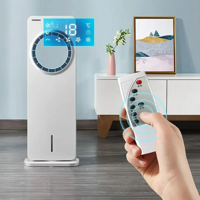 cooling fan, leafless air conditioning fan, refrigeration, ice and water, household dormitory air conditioning, fan, small air