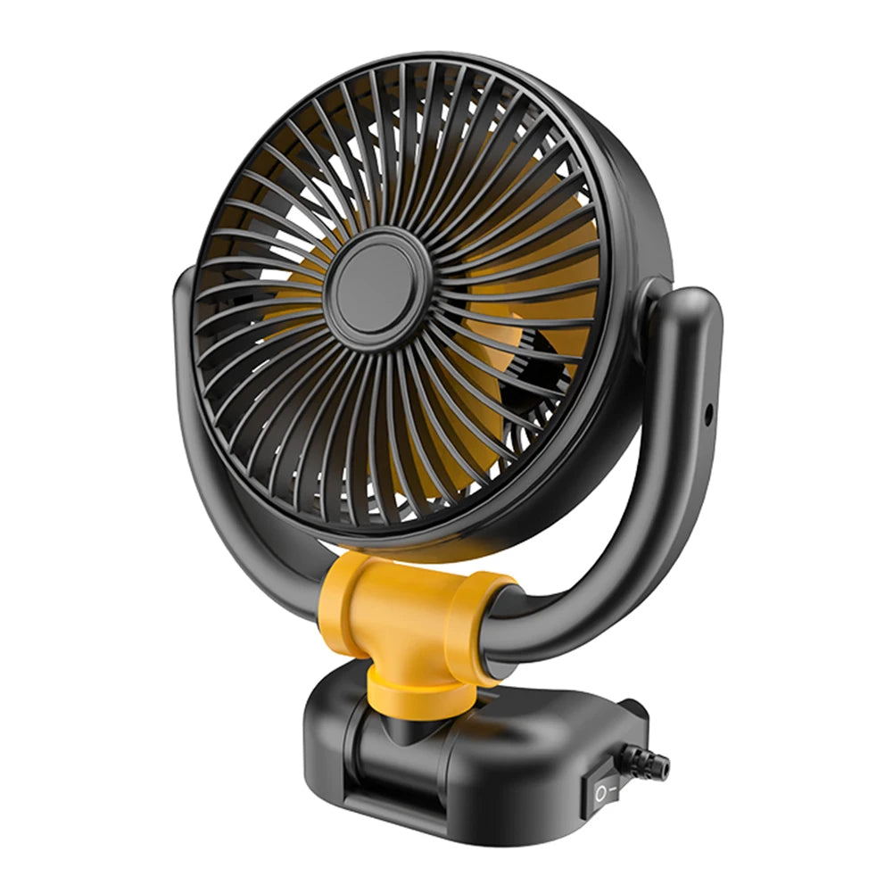 5V/12V/24V Electric Car Cooler Low Noise Auto Ventilation Fan 360 Rotation Dashboard Air Vent Cooling Fan Summer Car Accessories