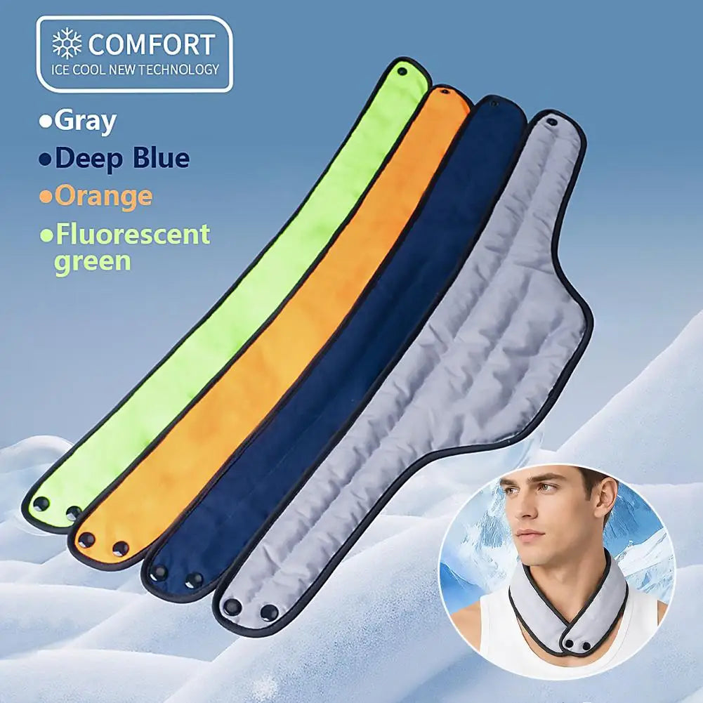 Cooling Neck Wrap Evaporative Cooling Scarf For Summer Heat Relief Lightweight Absorbent Cooling Beads For Running Gardening