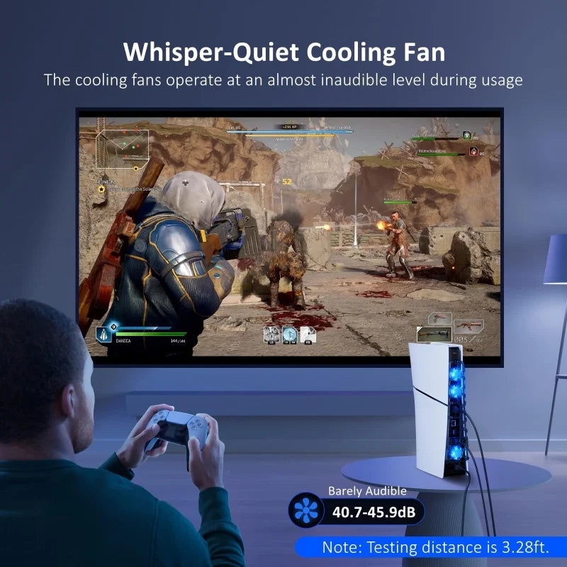 Cooling Fan For Play Station Playstation PS 5 PS5 Slim Game Console Cooler Ventilator Refrigerator USB Table Exhaust Ventilation