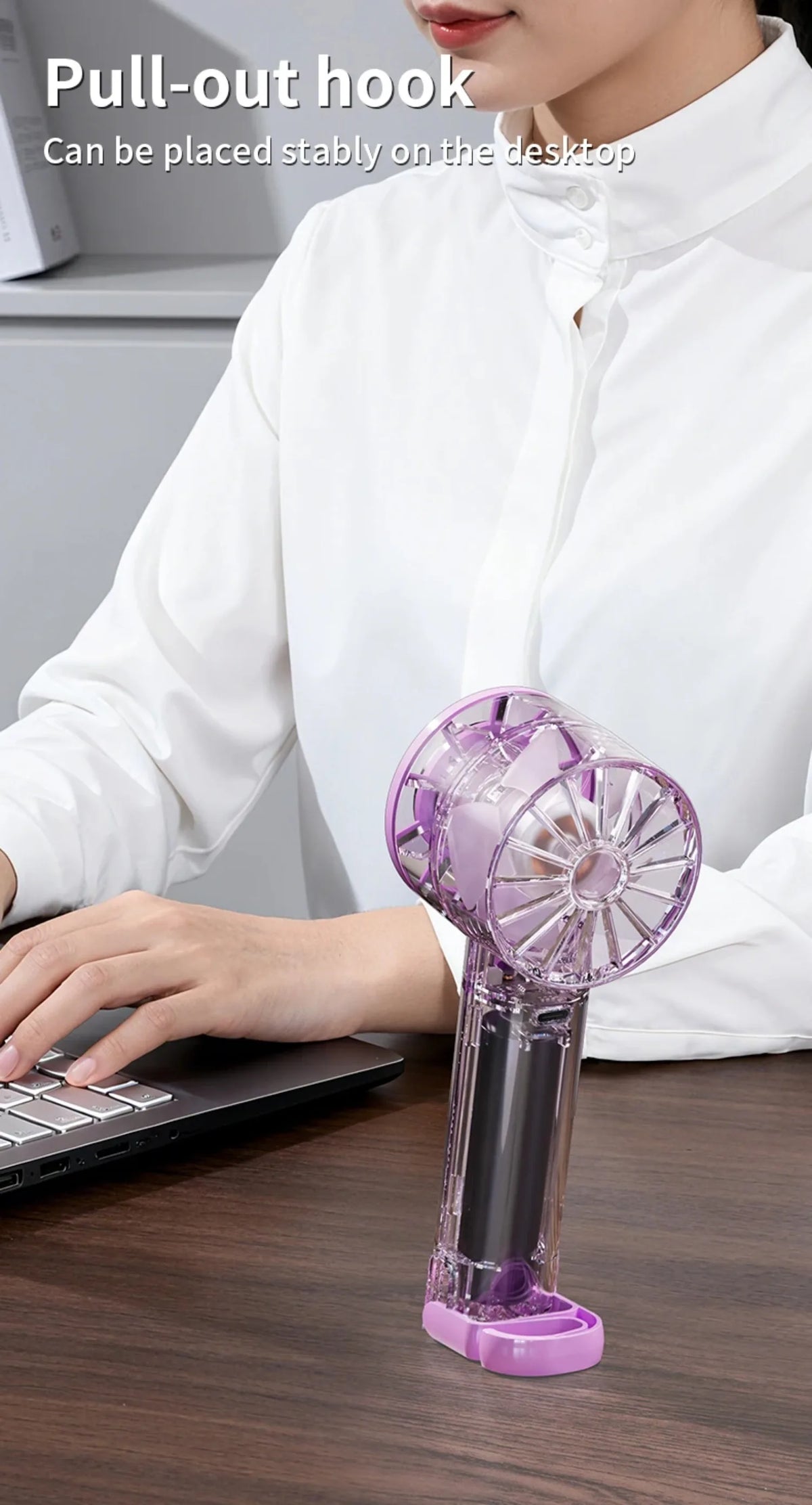 18°C Ice Cool Technology Handheld Fan Instant Cooling 2000mAh Portable Mini Fan For Outdoor Sports Work Study