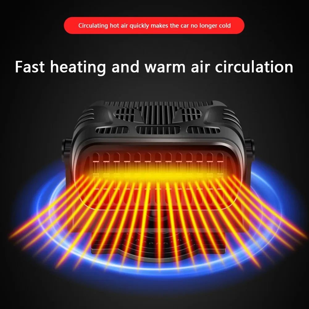 12/24V Electric Car Heater Winter Warmer Air Cooler Demister Defroster Heating Fan Auto Windshield Heater Cars Defrosting Heater