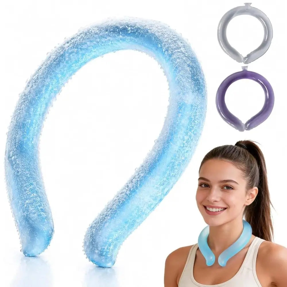 Portable Instant Cooling Cooling Collar Wearable Reusable Ice Neck Cooler Non-toxic PCM Cooling Device Outdoor