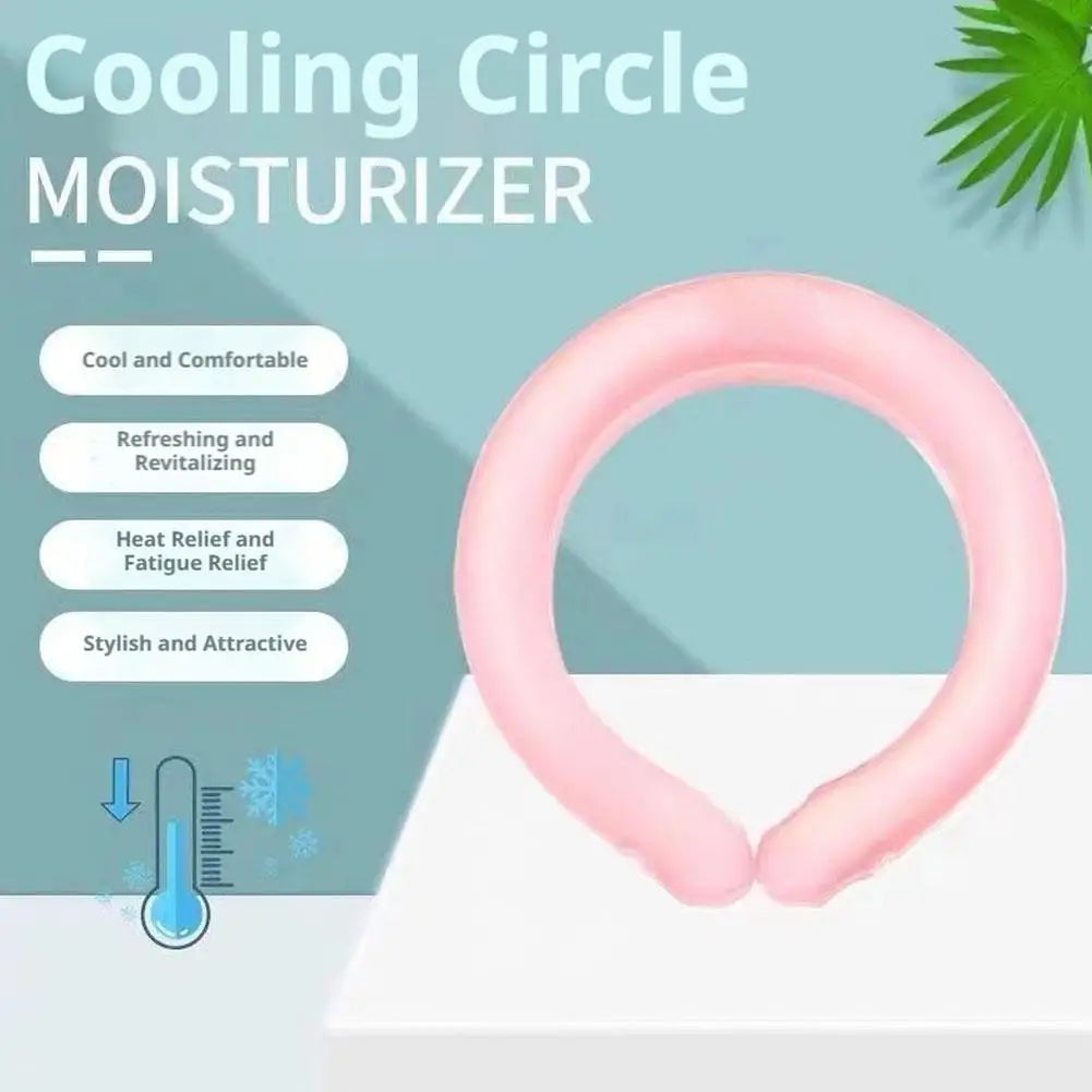 Cooling Neck Ring Ice Collar Summer Cooling Band Women Outdoor Heat Relief Neck Cooler Portable Reusable Cold Therapy Accessory