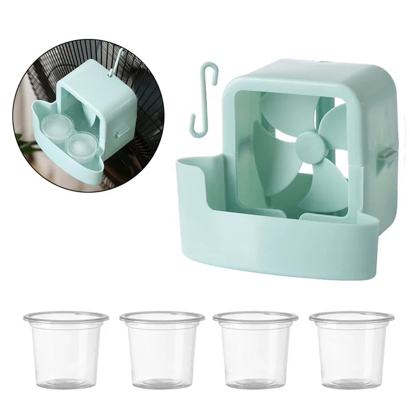 Portable Cooling Storage Box for Summer Electric Hanging & Floor Fans, Household Fan Cooling Accessory Cooler Tool