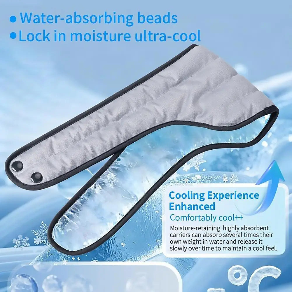 Cooling Neck Wrap Evaporative Cooling Scarf For Summer Heat Relief Lightweight Absorbent Cooling Beads For Running Gardening