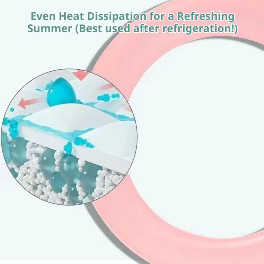 Cooling Neck Ring Ice Collar Summer Cooling Band Women Outdoor Heat Relief Neck Cooler Portable Reusable Cold Therapy Accessory