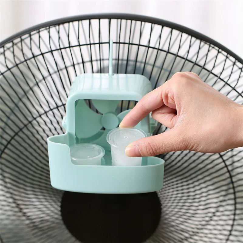 Portable Cooling Storage Box for Summer Electric Hanging & Floor Fans, Household Fan Cooling Accessory Cooler Tool