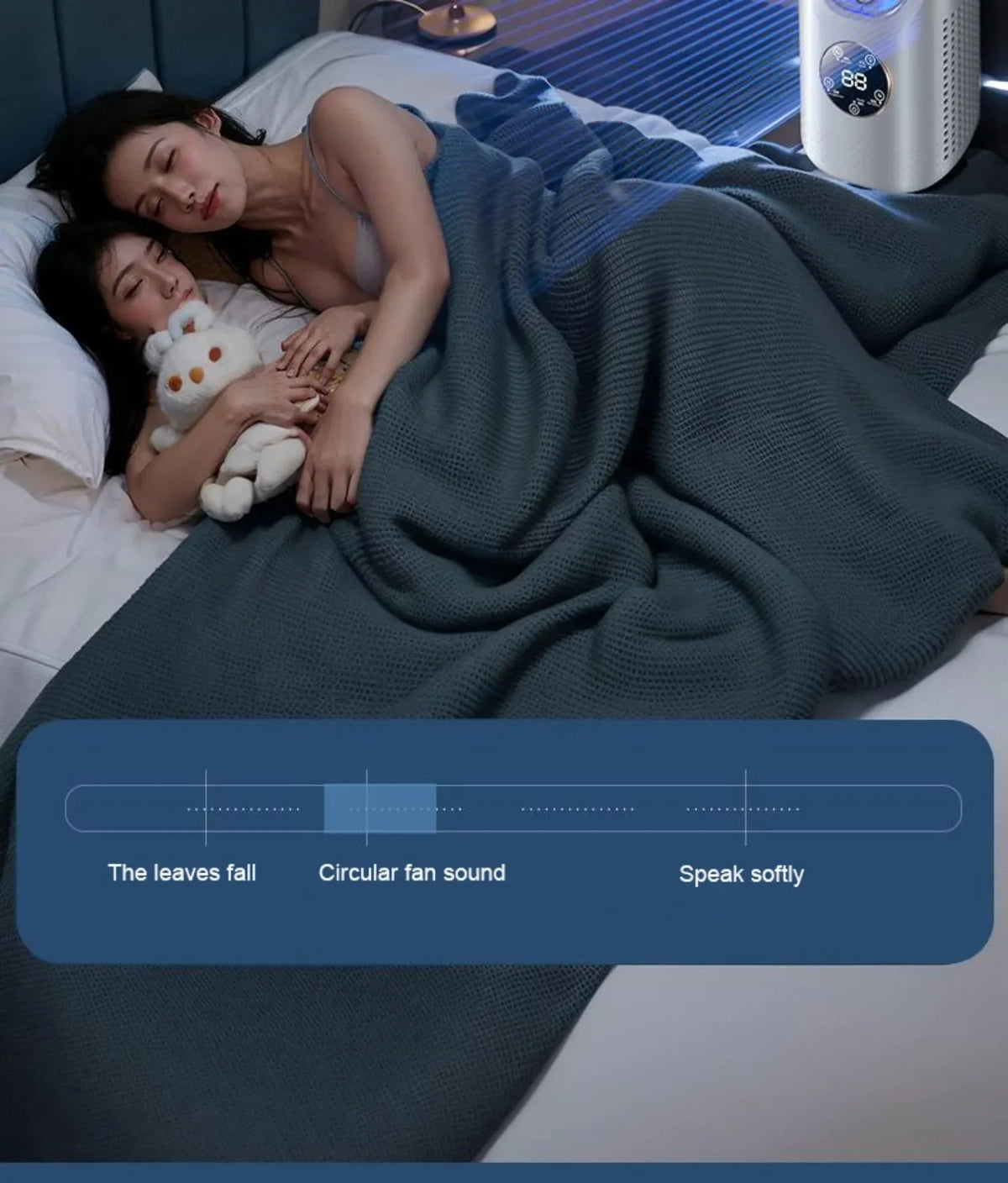 Hot Sale Portable Air Cooler Fan 3-in-1 Cooling Humidifier with RGB Night Light 100ml Water Tank Quiet Desktop Cooling Fan