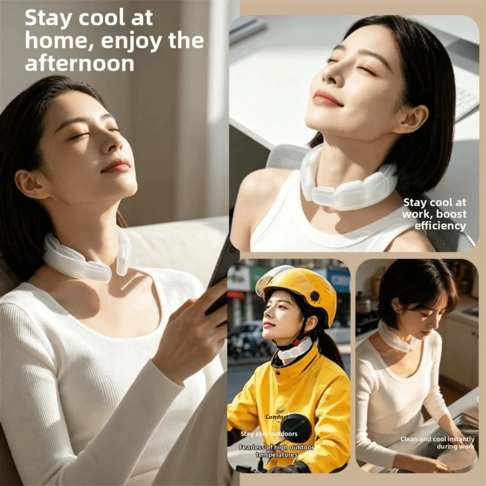 Cool Tube Reusable Neck Cooling Ring Lasting Wearable Neck Cooler Collars Freezable Sunstroke Prevention Ice Pack Running
