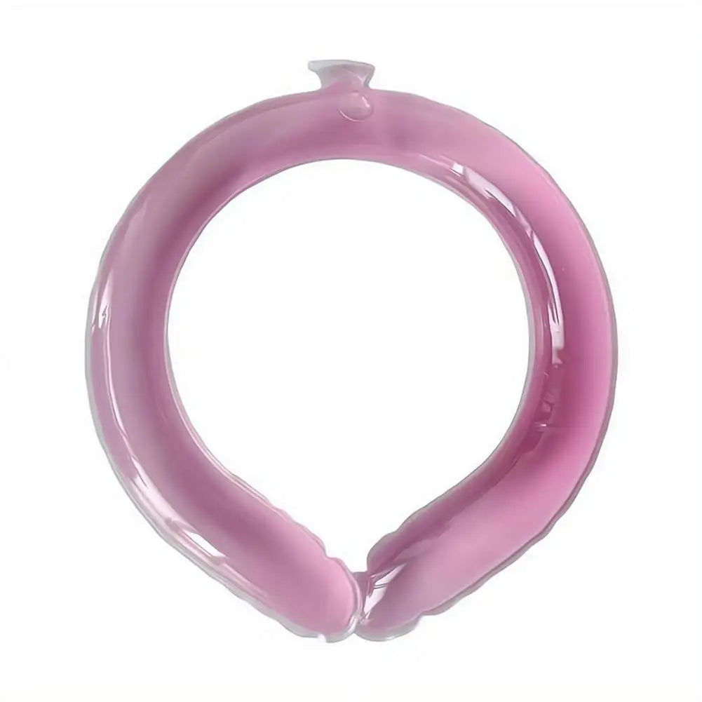 Cooling Neck Ring Ice Collar Summer Cooling Band Women Outdoor Heat Relief Neck Cooler Portable Reusable Cold Therapy Accessory