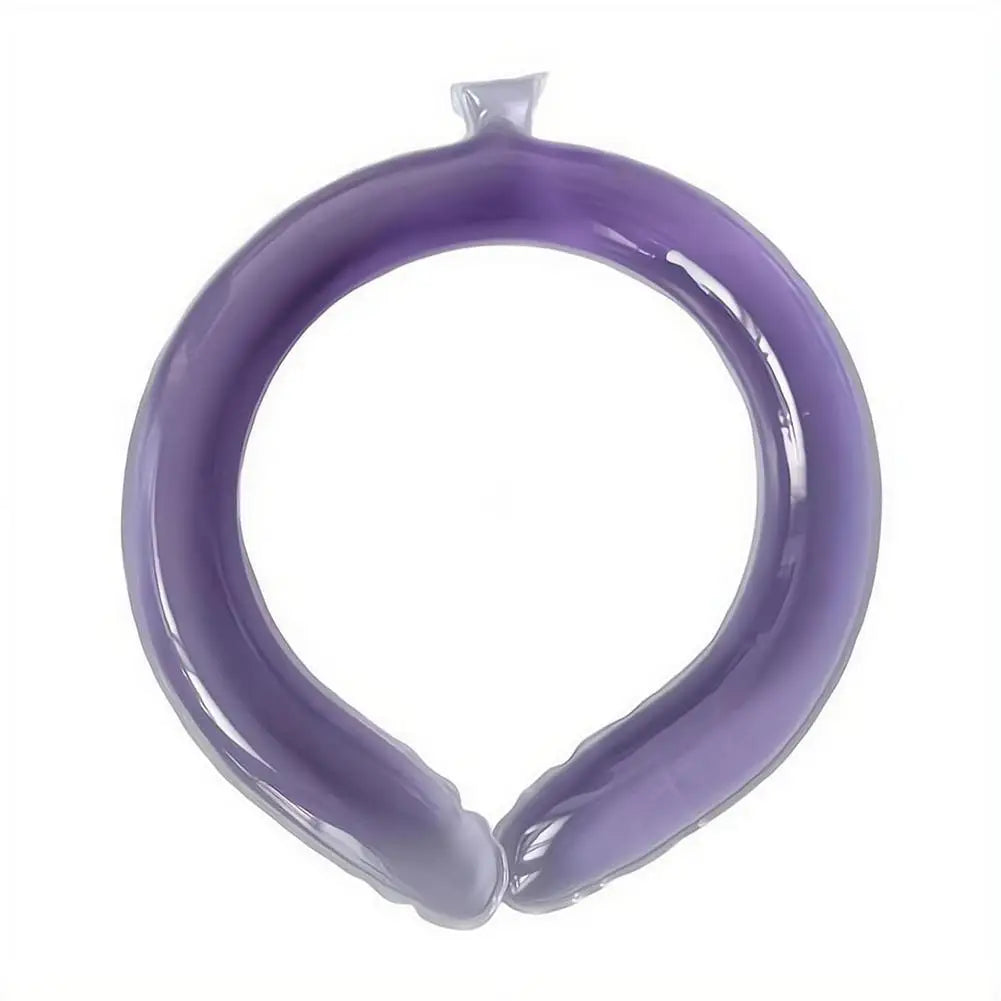 Cooling Neck Ring Ice Collar Summer Cooling Band Women Outdoor Heat Relief Neck Cooler Portable Reusable Cold Therapy Accessory
