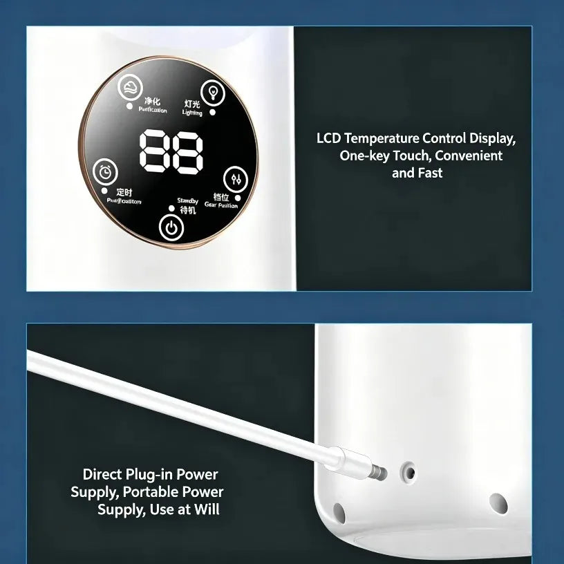 Hot Sale Portable Air Cooler Fan 3-in-1 Cooling Humidifier with RGB Night Light 100ml Water Tank Quiet Desktop Cooling Fan