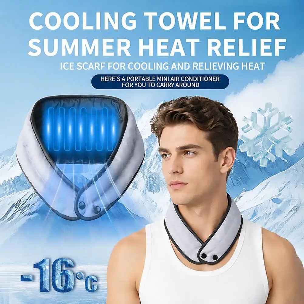 Cooling Neck Wrap Evaporative Cooling Scarf For Summer Heat Relief Lightweight Absorbent Cooling Beads For Running Gardening
