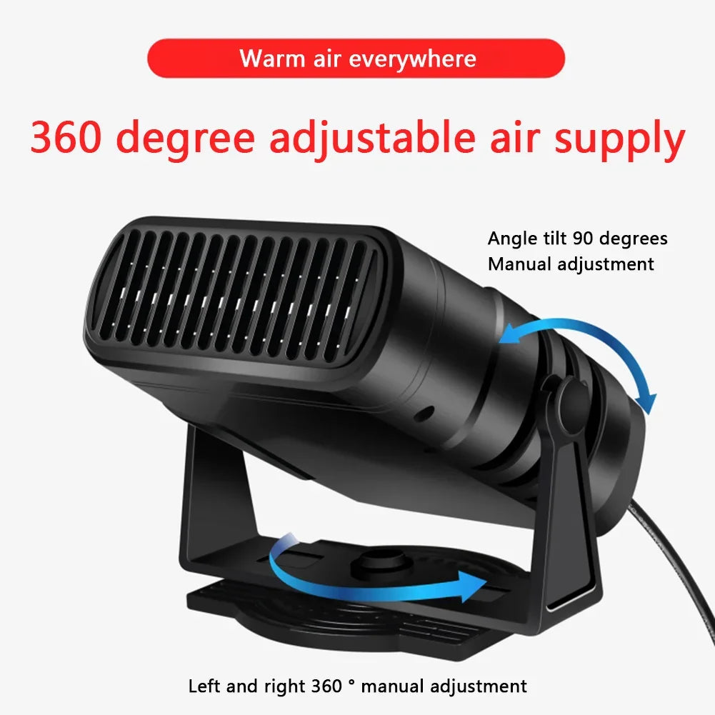 12/24V Electric Car Heater Winter Warmer Air Cooler Demister Defroster Heating Fan Auto Windshield Heater Cars Defrosting Heater
