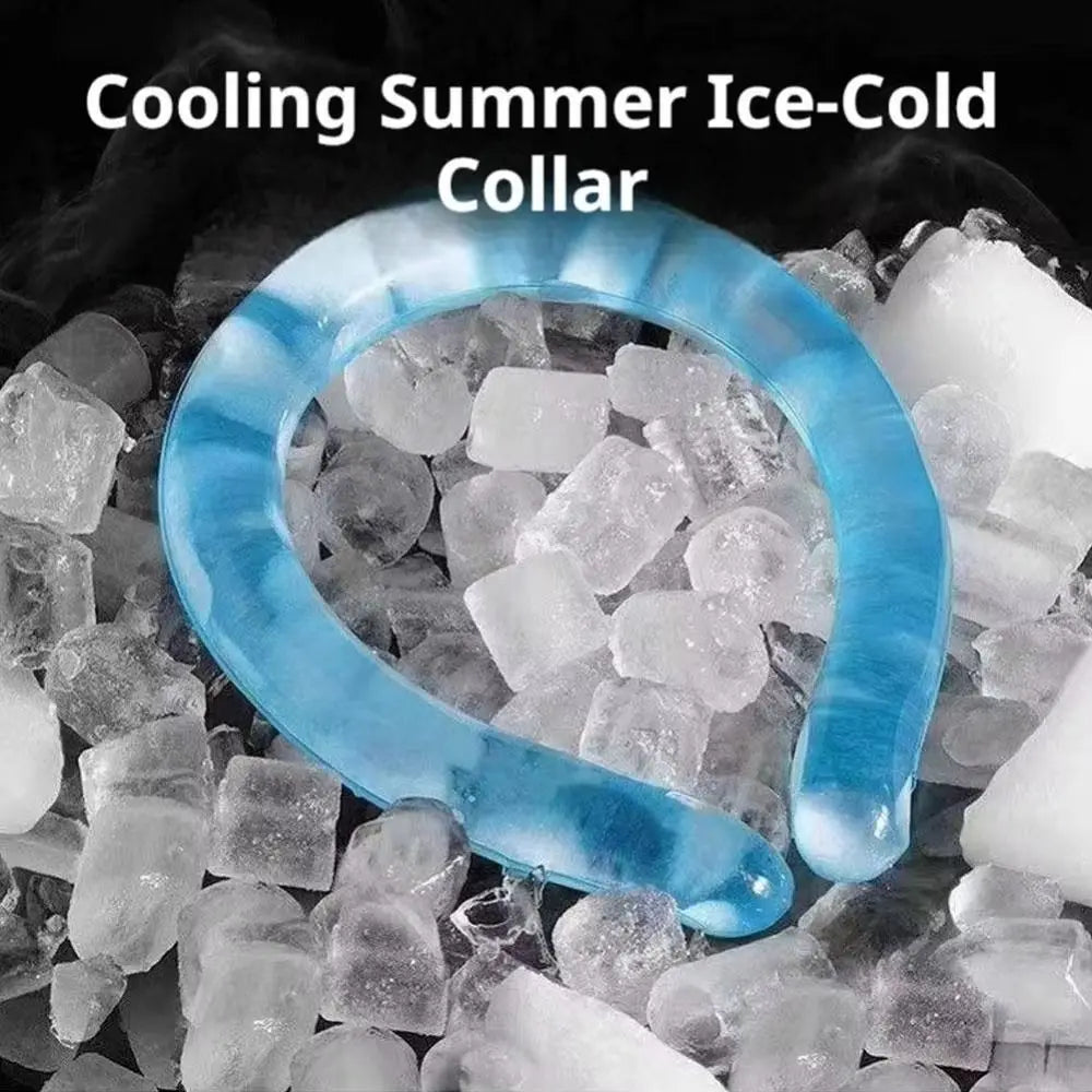 Portable Instant Cooling Cooling Collar Wearable Reusable Ice Neck Cooler Non-toxic PCM Cooling Device Outdoor