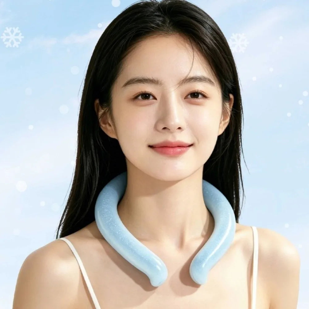 Cooling Tool Cartoon Neck Cooling Ring Sunstroke Prevention Lasting Neck Cooling Tube Wearable Freezable Ice Pack Beach Travel